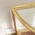 Half-Circle Entryway Console Table Gold Metal Glass Top Bottom Shelf Sofa Table Q280-BGMHBST13285174