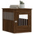 Dog Crate Furniture Brown Oak Engineered Wood, Steel Locks A949-838336