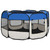 Dog Playpen Blue Polyester Medium Collapsible Dog Playpen A949-171015
