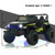 12V Kids Ride-on Jeep Car with 2.4 G Remote Control-Black & Green - Color: Black & Green D681-TY328019BK