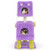 Cute Monster-Themed Cat Tower with 2 Private Condos for Small Place-Purple B593-PV10189