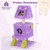 Cute Monster-Themed Cat Tower with 2 Private Condos for Small Place-Purple B593-PV10189