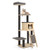 5-Tier Modern Wood Cat Tower with Washable Cushions-Gray - Color: Gray D681-PS7477GR