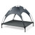 Portable Elevated Outdoor Pet Bed with Removable Canopy Shade-42 Inch - Color: Dark Gray - Size: XL D681-PS7353-XL
