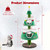 Christmas Cat Tree for Indoor Cats Cute Holiday Cat Tower with 2 Condos-Green B593-PV10229
