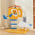 Indoor Small Aviation-themed Cat Tree Cat Tower with Helicopter Top Perch-Yellow B593-PV10218