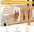 Modern Tall Cat Tower with Double Condos with Dangling Balls and Sisal Carpets-Natural - Color: Nat D681-PV10281NA