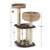 41 Inch Rattan Cat Tree with Napping Perch-Brown - Color: Brown D681-PS7475CF