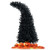 7 Feet Pre-Lit Black Halloween Tree with 8 Flash Modes and 400 Lights B593-CM23976