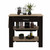 Light Oak and Black Kitchen Island with Drawer and Two Open Shelves N270-474094