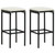  Bar Set Black PE rattan Standard Bar Set Rectangular A949-313473