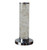 13" Silver Metal Column LED Rope Table Lamp With Clear N270-468733
