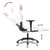  Gaming Chair White and Pink Faux leather, Metal, Plywood Adjustable A949-3143708