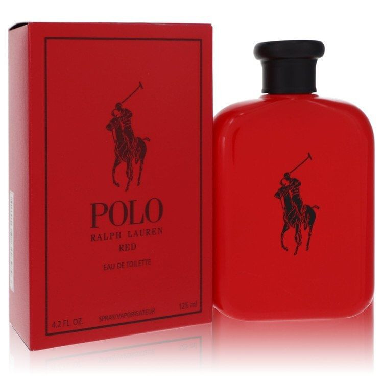 Polo Red by Ralph Lauren Eau De Toilette Spray 4.2 oz (Men) V728-501189