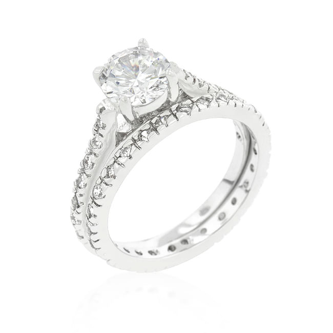Glistening Engagement Ring Set R599-R08332R-C01