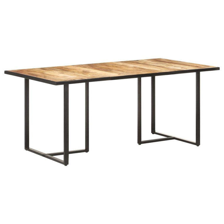  Dining Table Natural Mango Wood Solid mango wood, powder-coated iron A949-320695