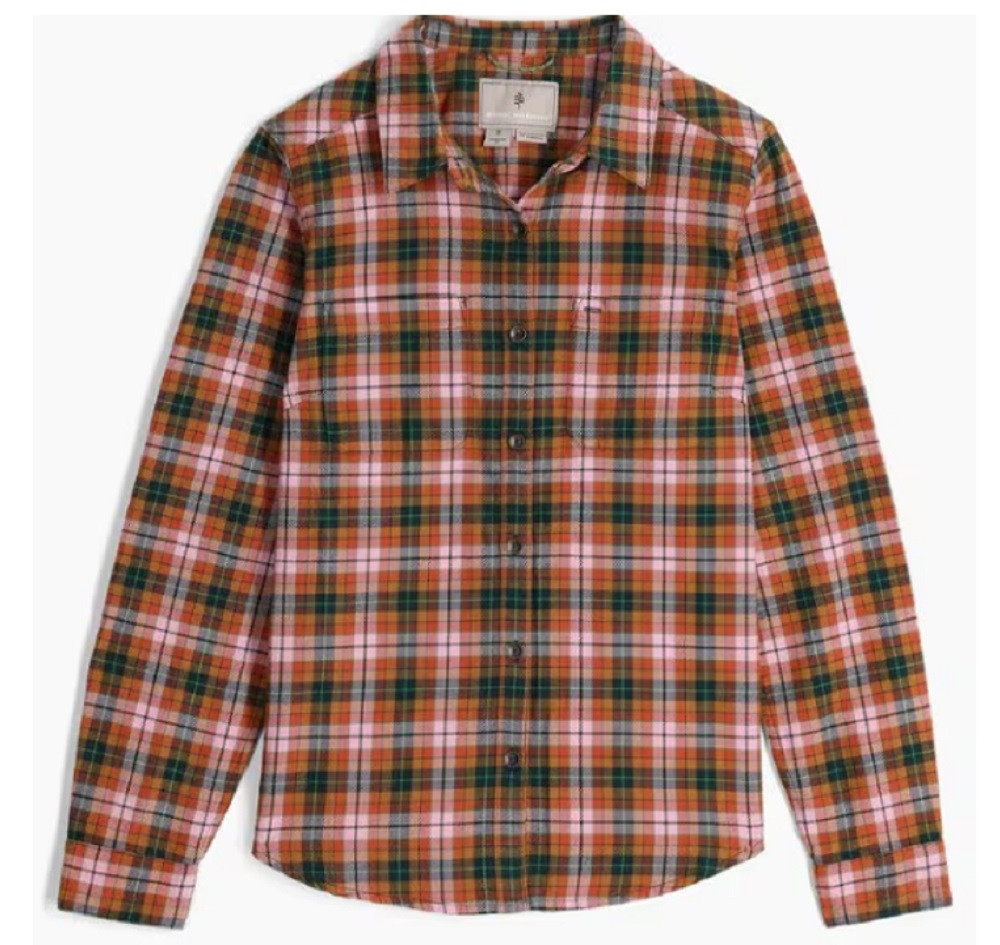 Royal Robbins Lieback Organic Cotton Flannel Shirt - Made In USA