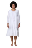 Scoop Neck Embroidered Robe-La Cera