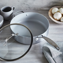 Venice Pro Cermic Nonstick5qt Saute Pan w/ Lid & Helper Handle-Greenpan