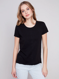 Organic Cotton Slub Knit T-Shirt-Charlie B