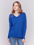 Basic V-Neck Sweater-Charlie B