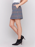 Plaid Woven Short Skirt -Charlie B