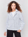 Heathered Short Boucle Moto Jacket-Charlie B 