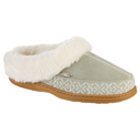 Women's Greta Embroidered Clog Slipper with Cloud Contour Comfort-Acorn