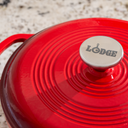 3 Quart Red Essential Enamel Cast Iron Dutch Oven