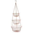3 Tier Copper Hanging Basket