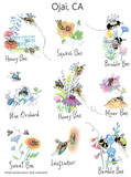 Nature Bees Flour Sack Towel RS154