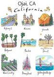 California Images Flour Sack Towel  