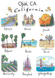 California Images Flour Sack Towel  