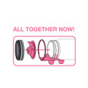 Jarware Piggy Bank Kit Pink 82600
