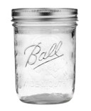 Ball Wide Mouth Mason Canning Jar, Pint