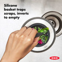 OXO Good Grips 2-in-1 Silicone Sink Strainer with Stopper
