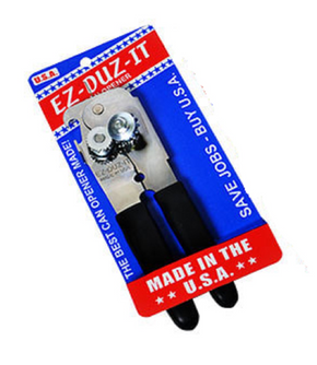 EZ-DUZ-IT Deluxe Can Opener with black grips
