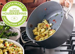 Valencia Pro Ceramic Nonstick 5.5 qt Stockpot w/ Lid-Greenpan