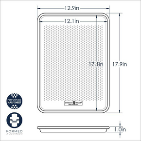 Naturals Perforated Crisping Half Sheet-Nordicware