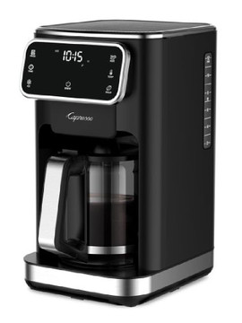 12-Cup Touchscreen Coffee Maker with Glass Carafe-Capresso