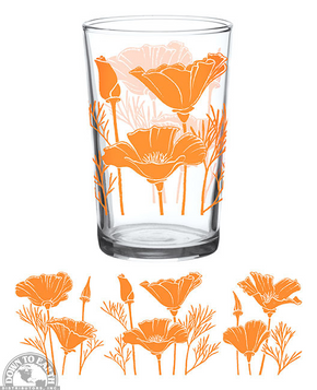 Vintage Poppy Juice Glass Vintage Poppy Juice Glass