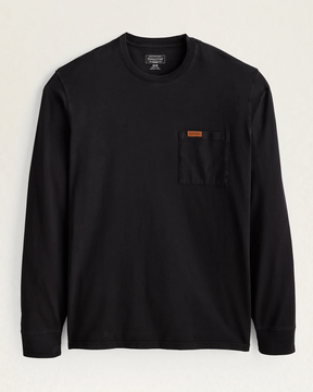 Men's LS Black Deschutes Pocket Tee-Pendleton Men's LS Black Deschutes Pocket Tee-Pendleton