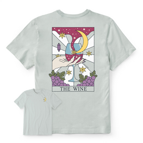 Women's The Wine Tarot Crusher Tee-Life is Good Women's The Wine Tarot Crusher Tee-Life is Good