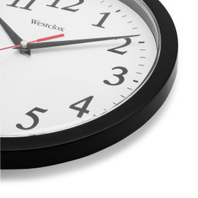 Westclox Wall Clock, Analog Display, Round, 10 In, Black