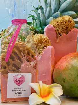 From The Heart Of Ojai Nourishing Hand Crafted Sponge Soap 3.5oz.