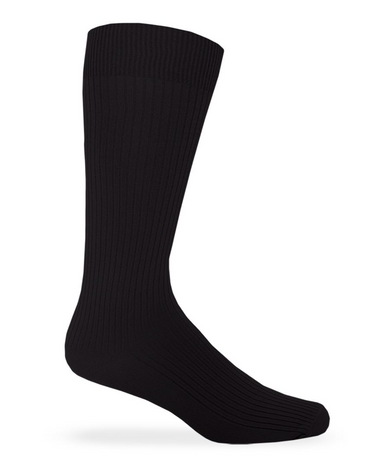 Microfiber Rib Dress Crew Socks 2 Pair Pack