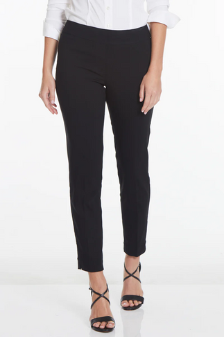 Pull on Ankle Pant with Back Pockets-Slim Station