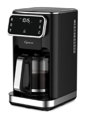 12-Cup Touchscreen Coffee Maker with Glass Carafe-Capresso