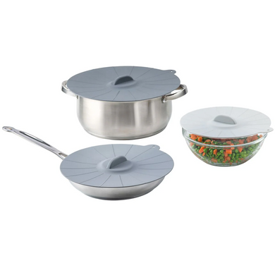 Silicone Cooking & Storage Lids, Set of 3