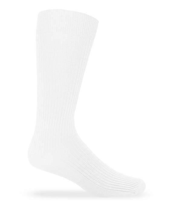 Microfiber Rib Dress Crew Socks 2 Pair Pack